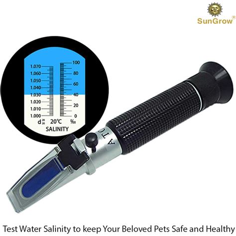 refractometer by sungrow|SunGrow Refractometer for Saltwater Aquarium.